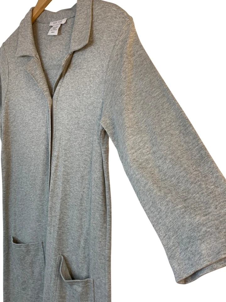 Vestido Camisa Pullover Joan Vass Gris Manga 3/4 Algodón con Bolsillos MP 9028 USADO EN EXCELENTE ESTADO Foto 4 de 4