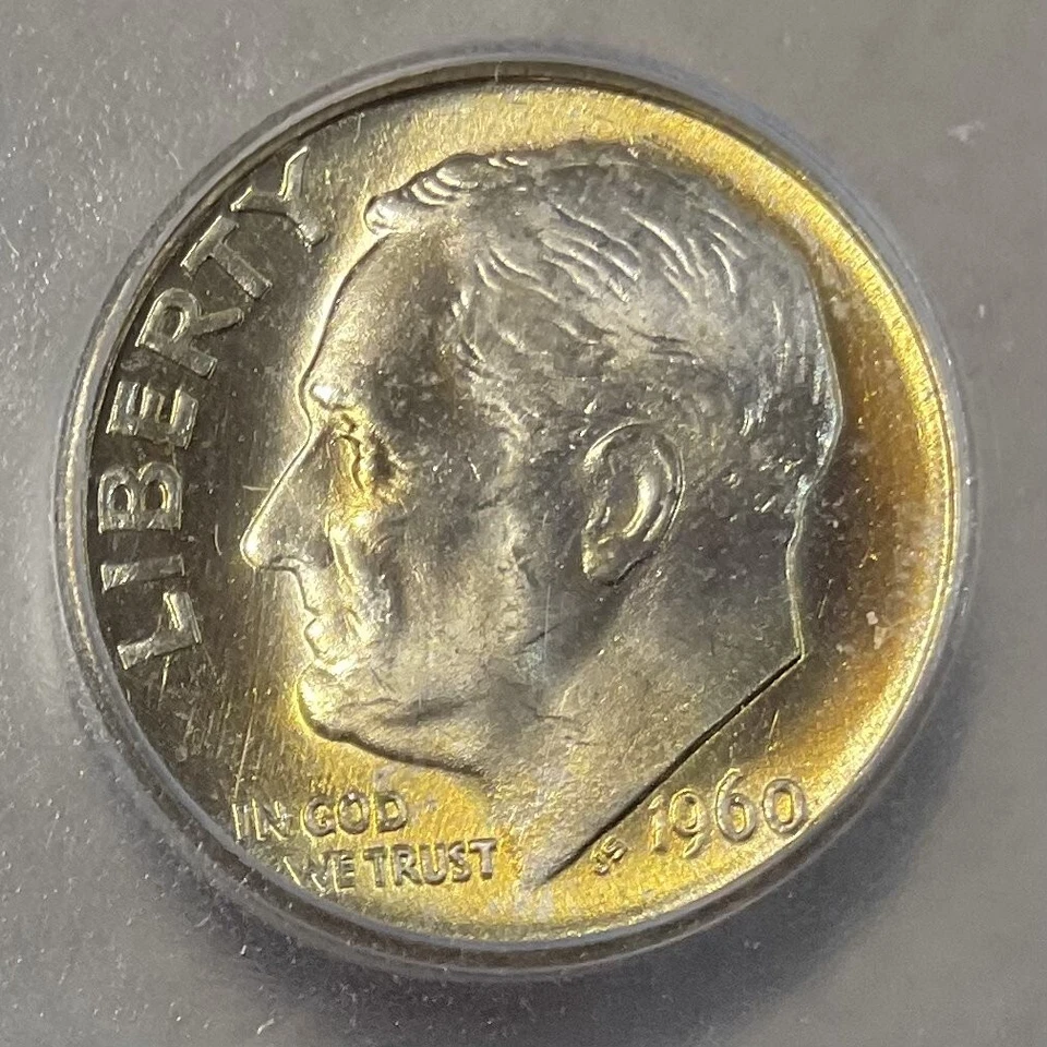 1960-D 10C Roosevelt Dime Ten Cent  MS67 ICG TONER Flawless Gem 67!!! - Image 2 of 4