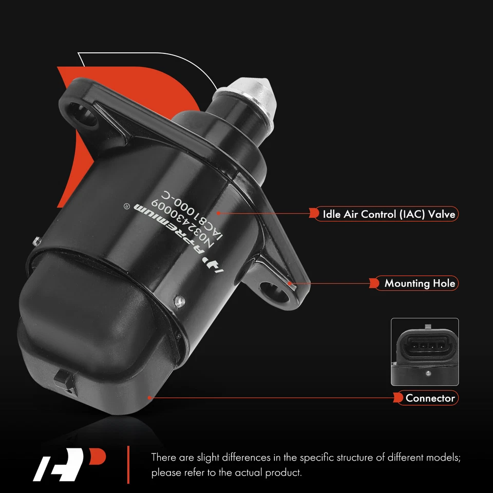 Válvula de control de aire de ralentí A-Premium para Dodge Grand Caravan 96-97 Chrysler Yorker Foto 3 de 4