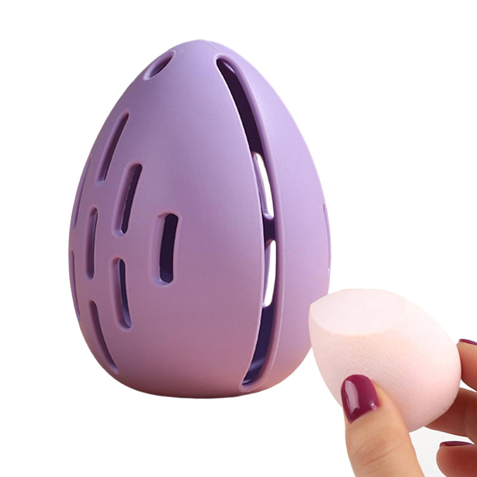 Makeup Sponge Holder Silicone Vented Beauty Blender Case Airy Holder for Travel-image