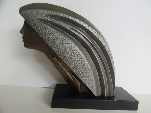 1991 Austin Productions Art Deco Inspired Alexsander Danel Electra Sculpture