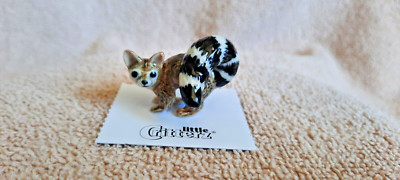 LITTLE CRITTERZ Ringtail Cat ''Miner'' Miniature Figurine New FREE SHIPPING LC147