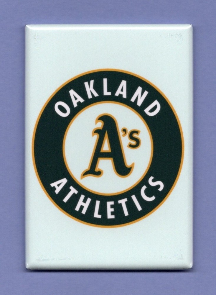 OAKLAND A'S LOGO *2X3 FRIDGE MAGNET* MLB BASEBALL FAN SOUVENIR UNIFORM