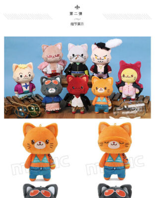 Official One Piece Nami Robin Crocodile Corazon Marco Cat Plush Doll Stuffed Toy