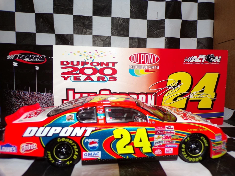 Jeff Gordon #24 2002 DuPont / 200° Anniversario Celebrazione 1:24 Azione CW BANK - Immagine 2 di 4