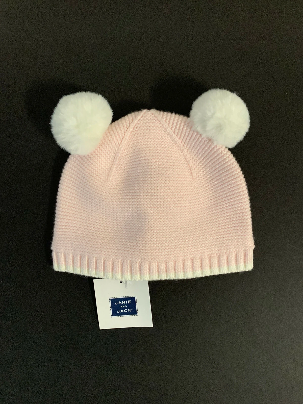 NEW WITH TAG JANIE AND JACK Baby Girls Pom Pom Hat 6-12 Months MSRP $24.00