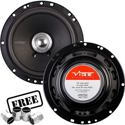 Vibe 6,5'' Zoll Auto Tür Koaxial Doppelkegel Lautsprecher Set Ersatz DB6-V4 +CP