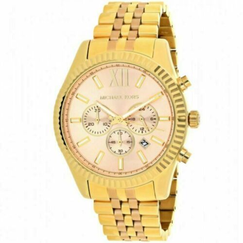 Michael Kors Mini Parker Mother-of-Pearl Rose Gold Tone Michael Kors Mini Parker Mother-of-Pearl Rose Gold Tone