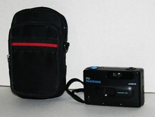 Ansco Pix Panorama Compact 35mm Film Camera w Panoramic Lens Point  Shoot  Bag