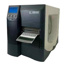 TESTED Zebra ZM400 Thermal Transfer Barcode Label Printer LAN USB Serial