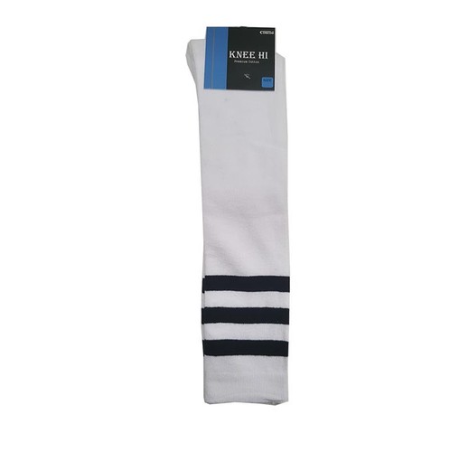 Premium Cotton Girls Cheerleader Women Knee High Socks - 3Top Lines Size 2-8 - Picture 15 of 15