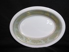 Wedgwood Gold Columbia Sage Green Oval Vegetable Bowl Bone China Made In England