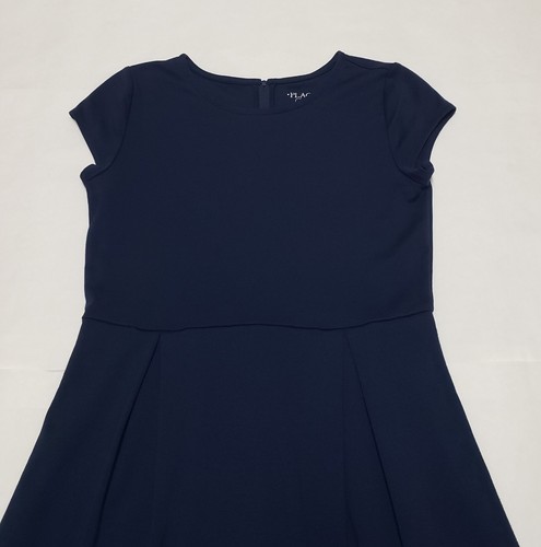 (4) Childrens Place Girls Navy School Short Sleeve Ponte Dresses - Size 16 - Picture 4 of 13