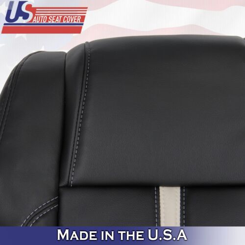 2011 2012 For Ford Mustang Gt Coupe 2 Top & 2 Bottom Leather Seat Covers Black - Picture 5 of 10