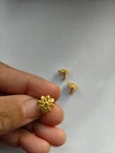 Gold Tone Nose Stud Nose Screw Back Nose Pin Indian Jewelry Wedding Pierced Cute