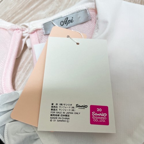 NWT Wish me mell Raffle Collar Tunic Dress M Pink Sanrio Puroland Lolita Kawaii - Picture 10 of 21