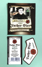 Beer label-beer label, Luther beer, Pilsener, Wittenberg/Saxony-Anh #1562#