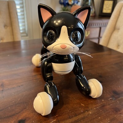 Spin Master Zoomer Kitty Tuxedo Cat Interactive Toy Works! No