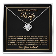 To My Wife Necklace, Christmas Gifts For Women, Anniversary Gift For Wife