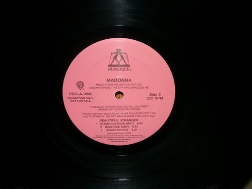 MADONNA BEAUTIFUL STRANGER 12" PROMO SINGLE VICTOR CALDERONE AUSTIN POWER - Picture 7 of 7