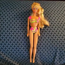 Hawaiian Fun Barbie Doll Vintage 1990 Mattel Blonde Beach Bikini