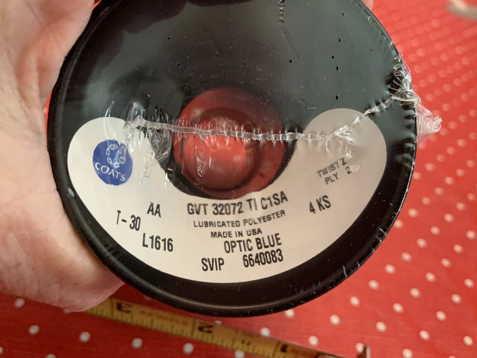 Coats Emb Thread Lubed Polyester Optic Blue NEW Lot Of 6 See Label For Info - Image 2 of 4