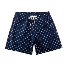 Men's Printed Quick Dry Casual Shorts Comfortable Breathable Swimming Trunks