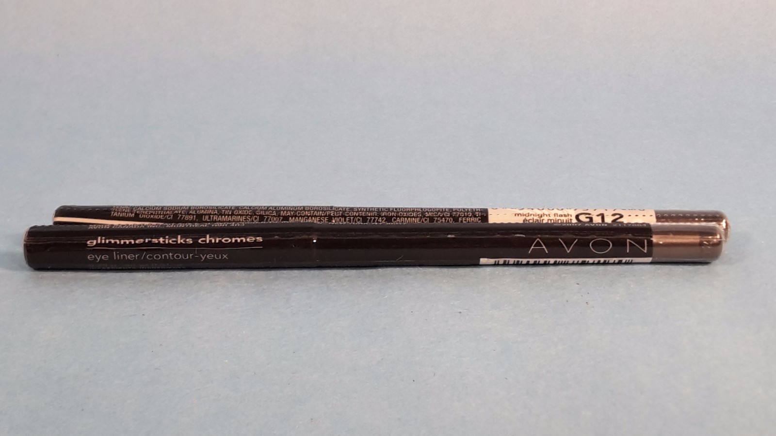 Avon Glimmersticks Chromes Eye Liner - Midnight Flash G12 ~ 2 piece lot