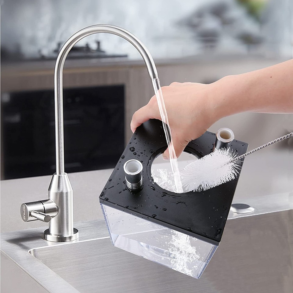 2 Hose Hookah Set with Travel Case Cleaning Brush, Micro Cube Acrylic