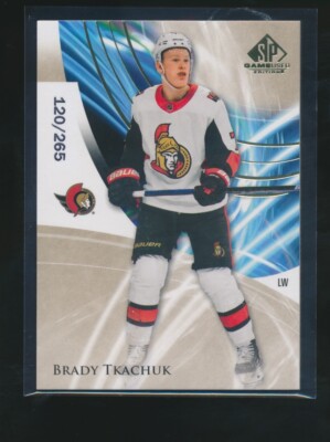 BRADY TKACHUK 2020-21 SP GAME USED 120/265