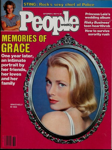 People Magazine September 5 1983 Grace Kelly Sting Tom Cruise Star Wars NO LABEL