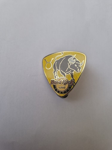 OFFICIAL HARD ROCK CAFE LONDON GUITAR PICK ZODIAC SERIES TAURUS PIN BADGE