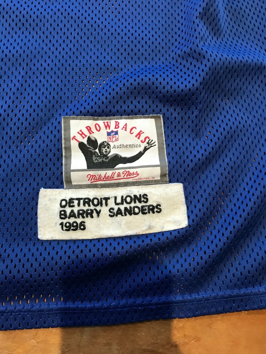 Barry sanders throwback jersey sale mitchell ness