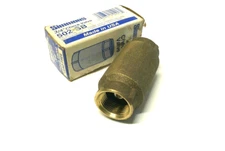 3/4" NPT IN-LINE CHECK VALVE BRASS SPRING LOADED 400 PSI Simmons 502SB USA 3ER09
