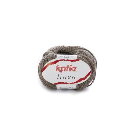 Katia Leinen Garn - Moosgrün (20) - Baumwolle 53%/Leinen 47% - 50g (1oz 3/4) - NEU