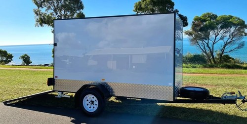 AUSTRALIAN Made 10x5 Enclosed 1500kg ATM Toy Hauler Trailer Duragal Disc Brakes - Picture 10 of 14
