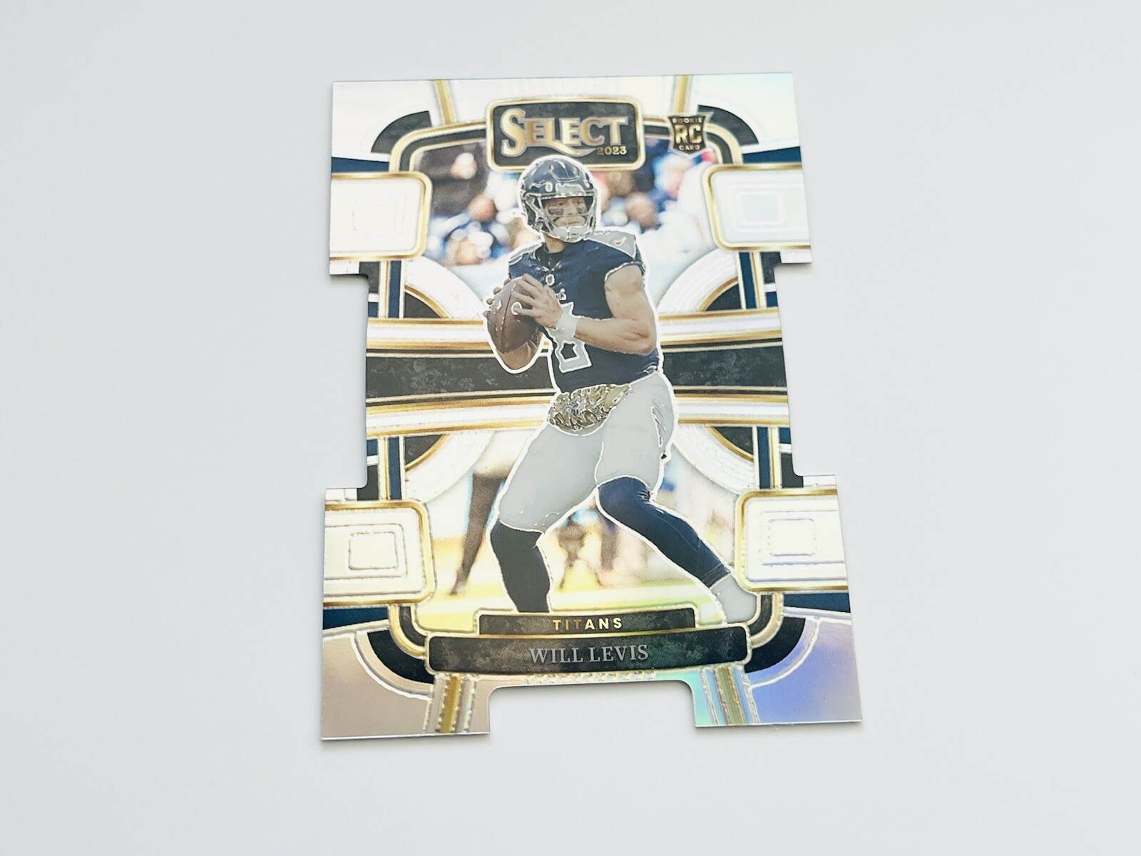 2023 Panini Select Concourse Will Levis #96 Silver Prizm Die-Cut RC