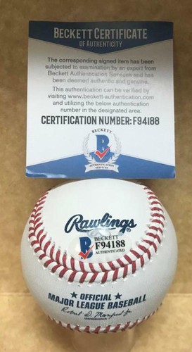 JOSE PERAZA CINCINNATI REDS SIGNED AUTOGRAPHED M.L. BASEBALL BECKETT F94188 - Picture 2 of 2