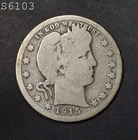 1915-S Barber Quarter "G+" *Free S/H After 1st Item*