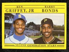 1991 FLEER KEN GRIFFEY JR BARRY BONDS SECOND GEN #710 PIRATES MARINERS FLAWLESS!
