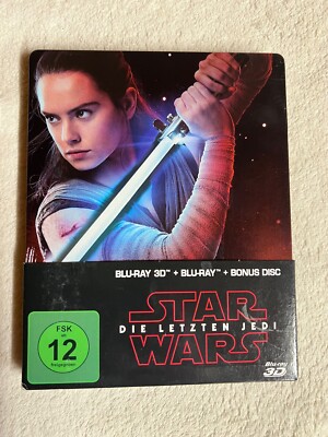 Star Wars: Die letzten Jedi | 2D & 3D Steelbook | Zustand sehr gut | Blu-Ray