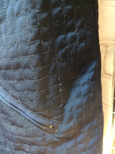 Avenue Women's 22-24 quilted blue coat jacket - Picture 6 of 11