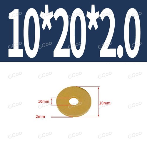 Messing Flachscheibe M2 M2,5 M3 M4 M5 M6 M8 M10 M12 M16 M18 M20 M22 M24 DIN 125A - Bild 64 von 83