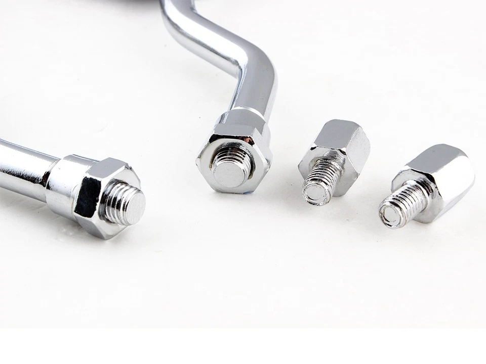 ESPEJOS RETROVISORES 8MM 10MM PERSONALIZADOS MOTO VISTA TRASERA CALAVERA ESQUELETO PARA CHOPPER BOBBER Foto 4 de 4