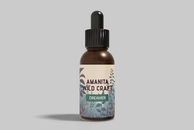 AMANITA WILDCRAFT Natural Dream &Sleep Enhancer 0% Alcohol Tincture. High Potency liquid extract