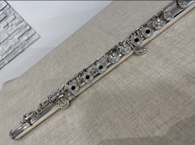 YAMAHA YFL-483 Flute Silver Open-Hole with Hard Case for sale 