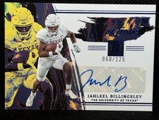 Jahleel Billingsley RC Auto Canvas Creations Blue /125 Texas 2023 CC-JBI Panini