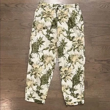 Desmond & Dempsey Pajama Pant - Night Bloom print - EUC - Size M - $100 Retail