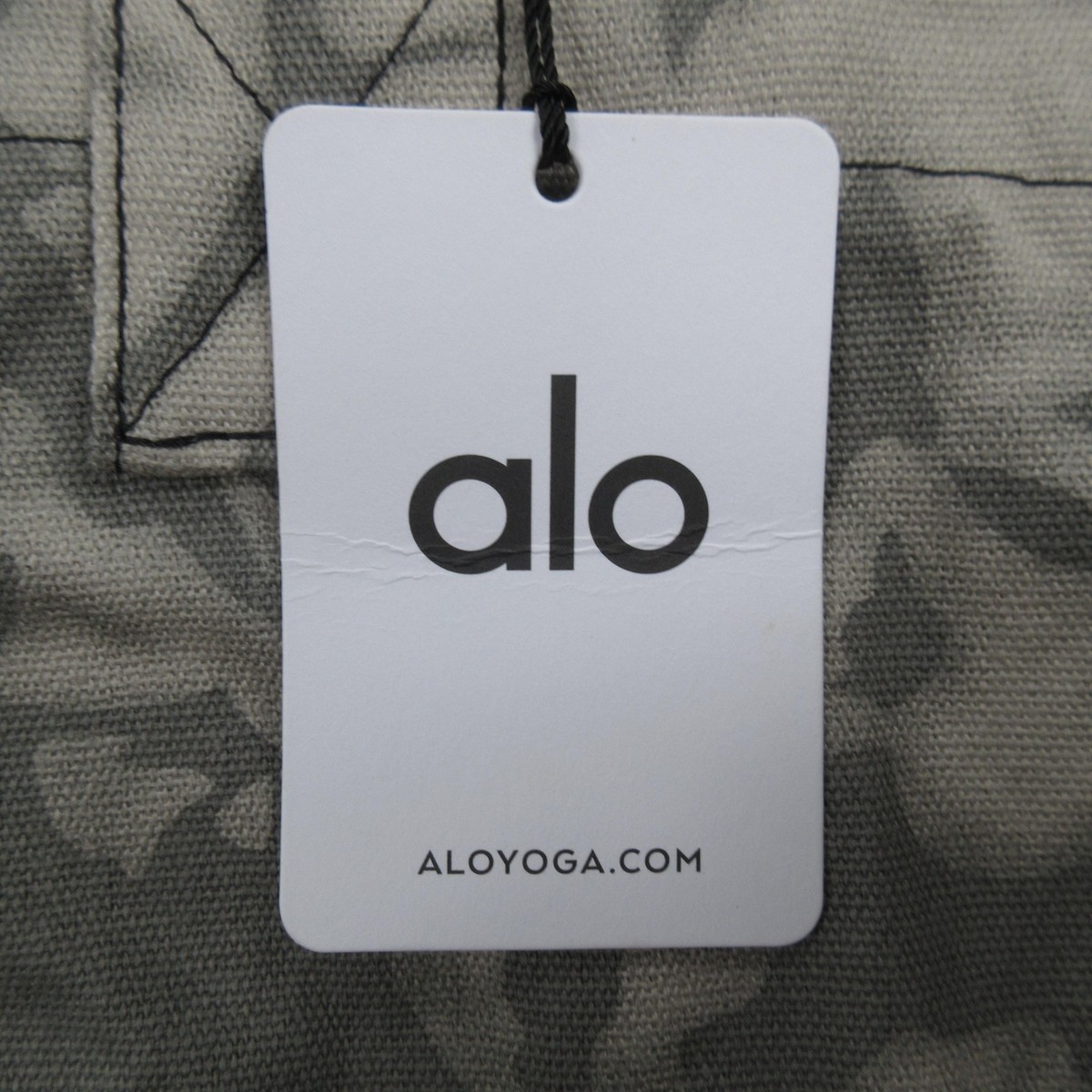 ALO Gray & White Tie Dye Yoga Bag (Large Shopping Bag) W7066R With