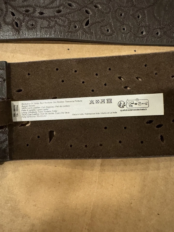 Cinturón de cadera de cuero de laurel Free People nuevo sin etiquetas Foto 4 de 4